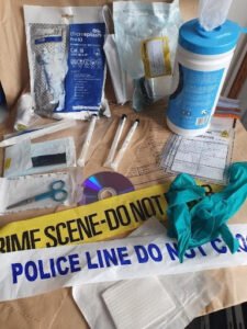 Guest blog: Turning the tide of plastic waste in CSI 8 Plastics and rubber items used by crime scene investigators. image copyright: Becci Henderson