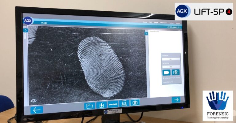 Remote Transmission of Fingerprints 3 LiftSP4 Screen