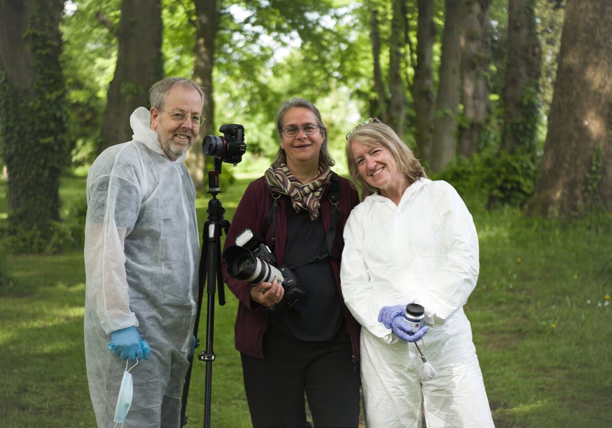 forensic-training-partnership-csi-outside~25 Martin Bloomfield, Tonja Fritz-Johnson and Sarah Thirkell from the Forensic Training Partnership